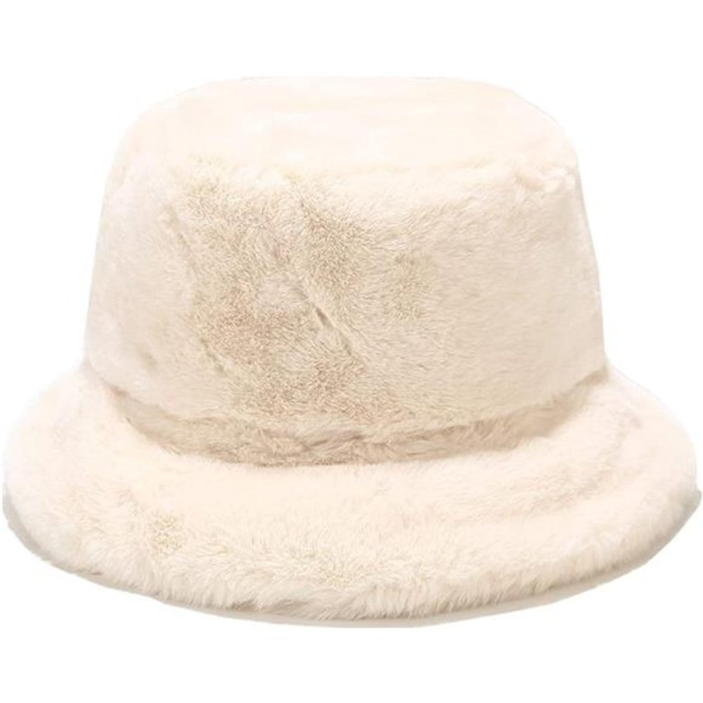 Women's Winter Faux Fur Fuzzy Warm Bucket Hat